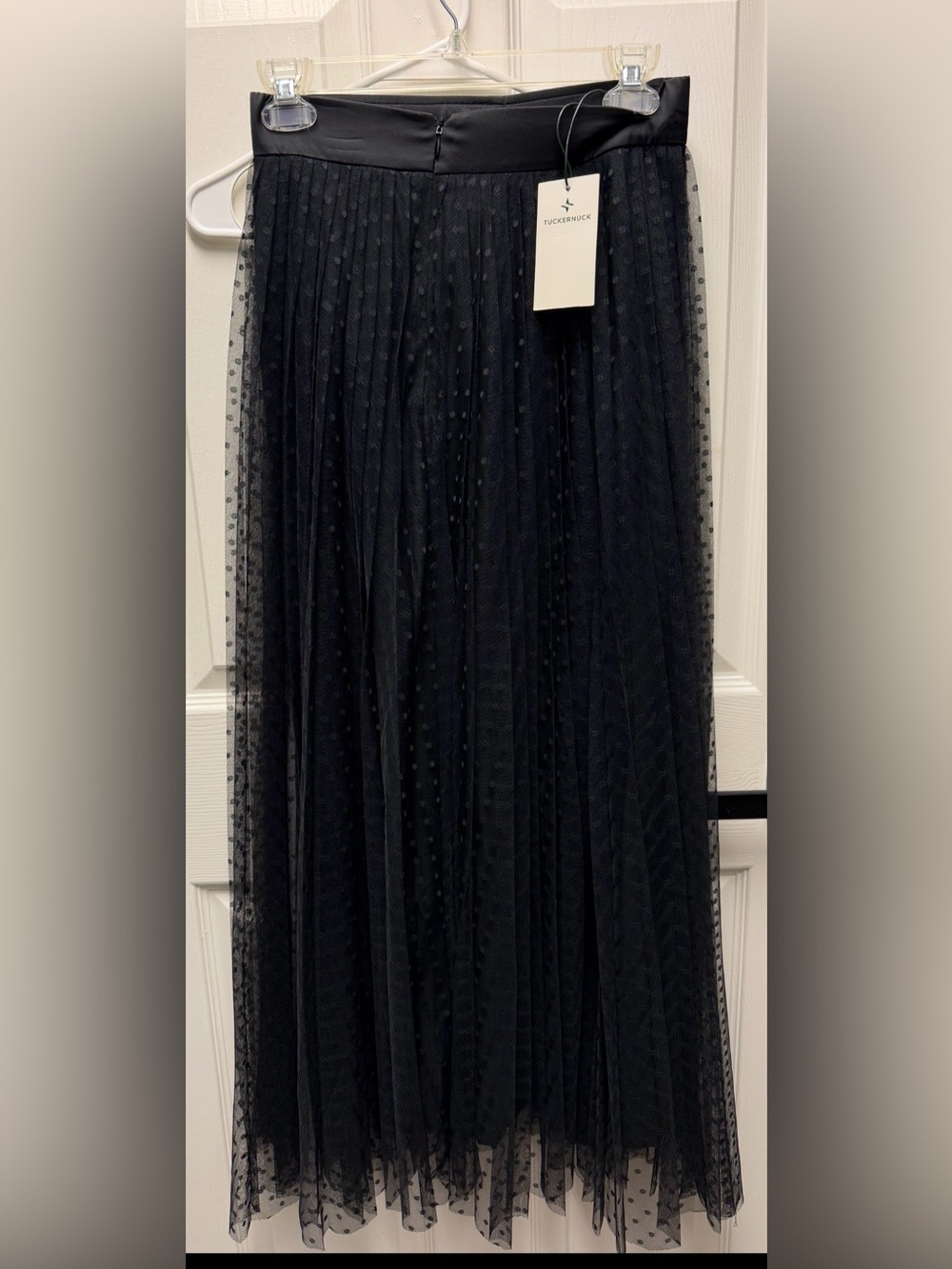 Tuckernuck Black Polka Dot Maxi Tulle Skirt - Picture 2 of 5